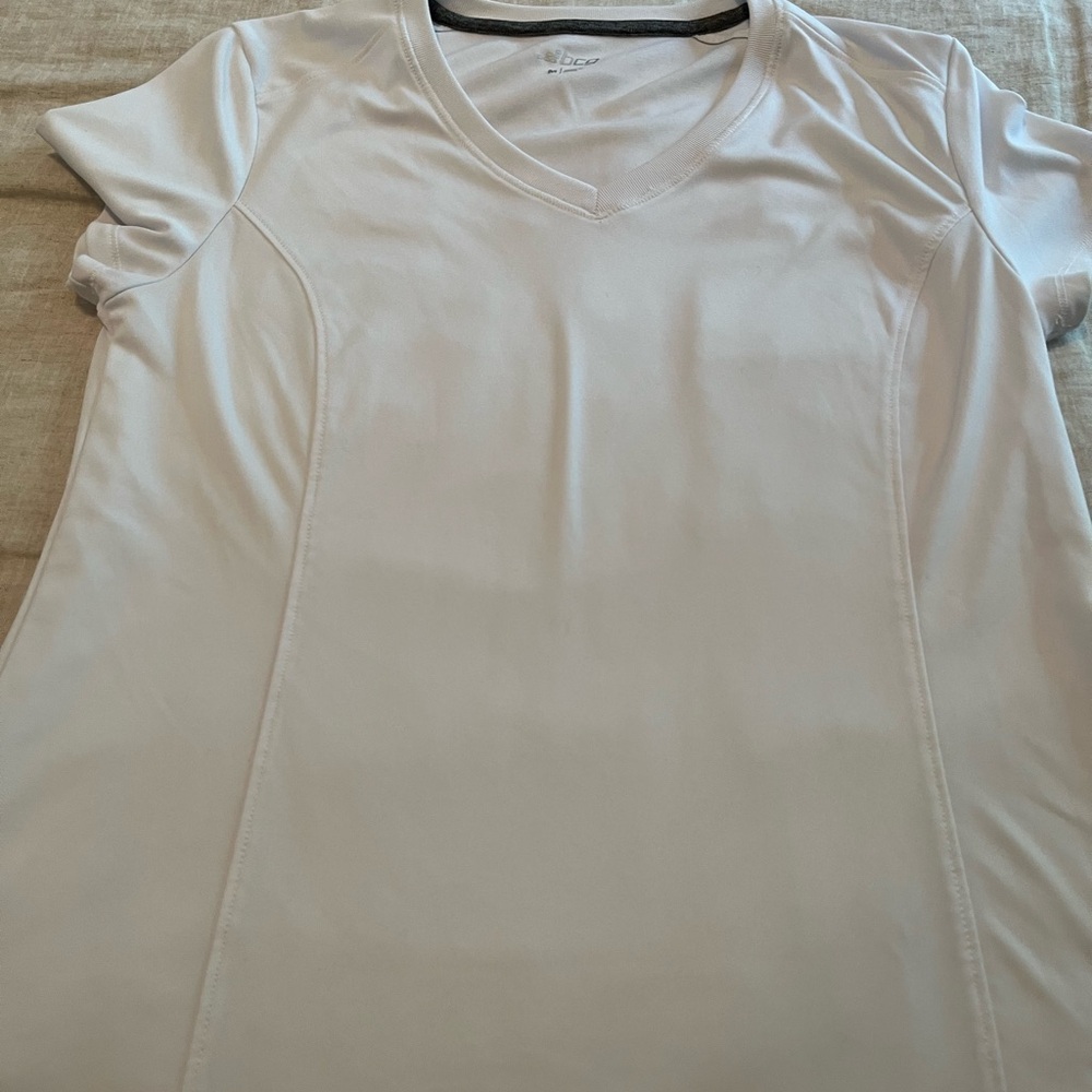 BCG white  Sleeve Fitted T-Shirt